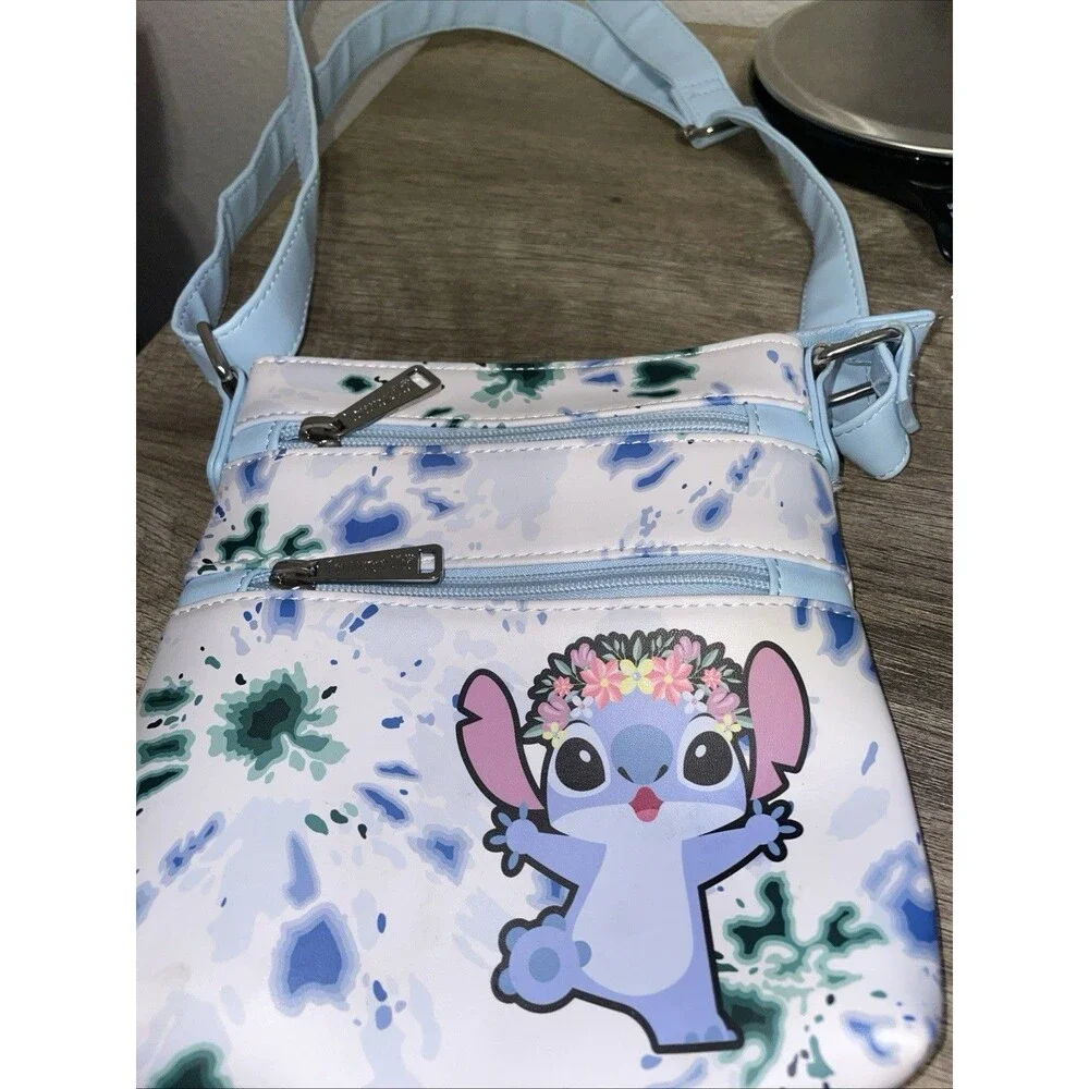 Loungefly Disney Lilo Tie Dye Hawaiian Lei Crossbody Bag 8x7”